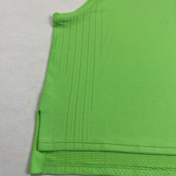 Lululemon Swiftly Tech Cropped Tank Top Sleeveless Neon Green Seamless Size 4 - Picture 2 of 10
